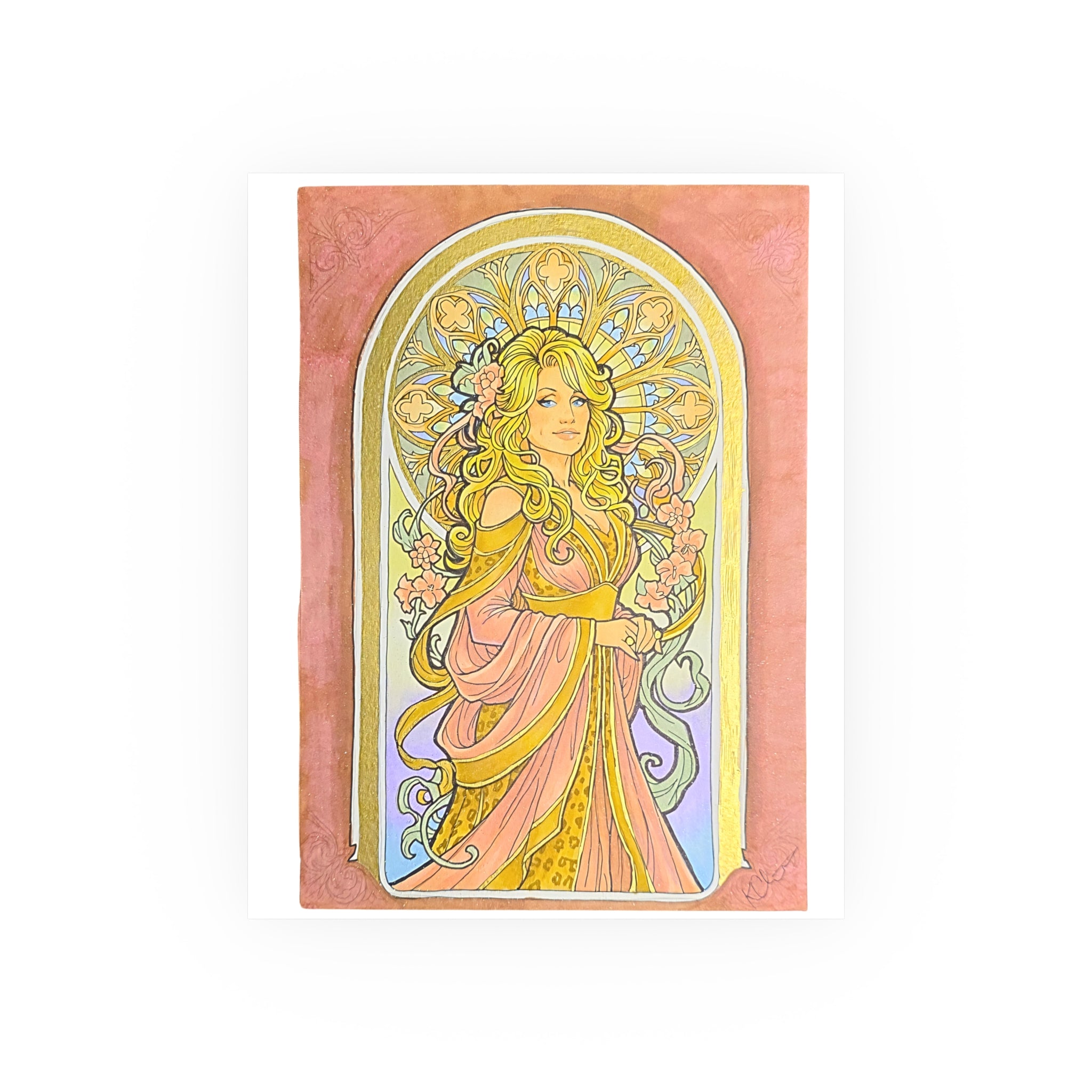 Art Nouveau Goddess Poster — Satin & Archival Matte Prints