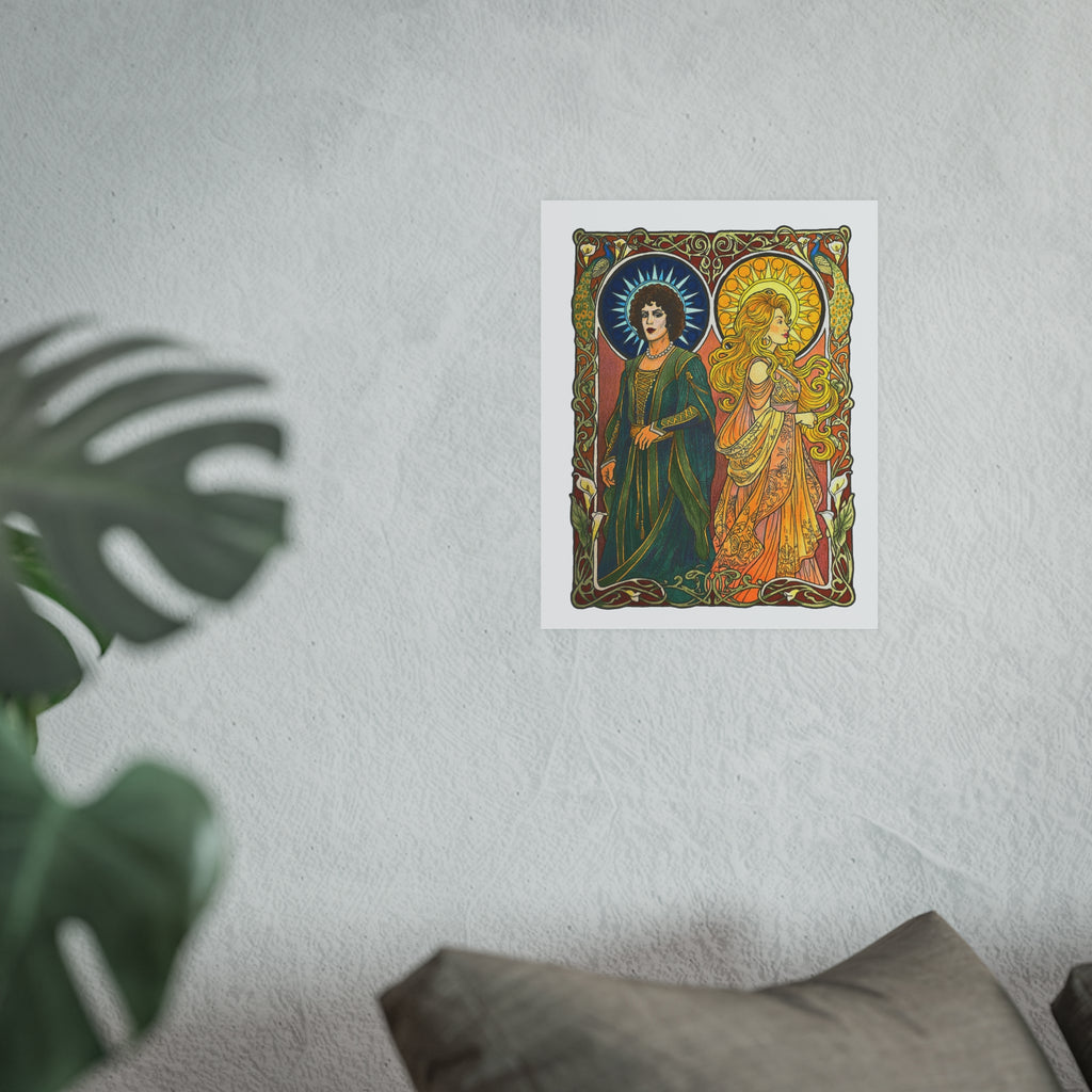 Art Nouveau Sun and Moon Saints — Satin or Archival Matte Print