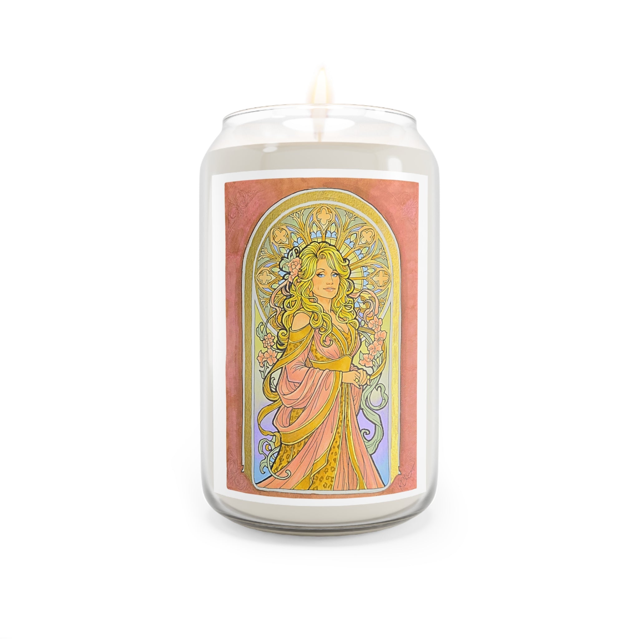 Soy Candle — Art Nouveau Goddess Scented Candle, 13.75 oz