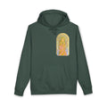 Art Nouveau Goddess Hoodie — Floral Vintage-Inspired Back Print