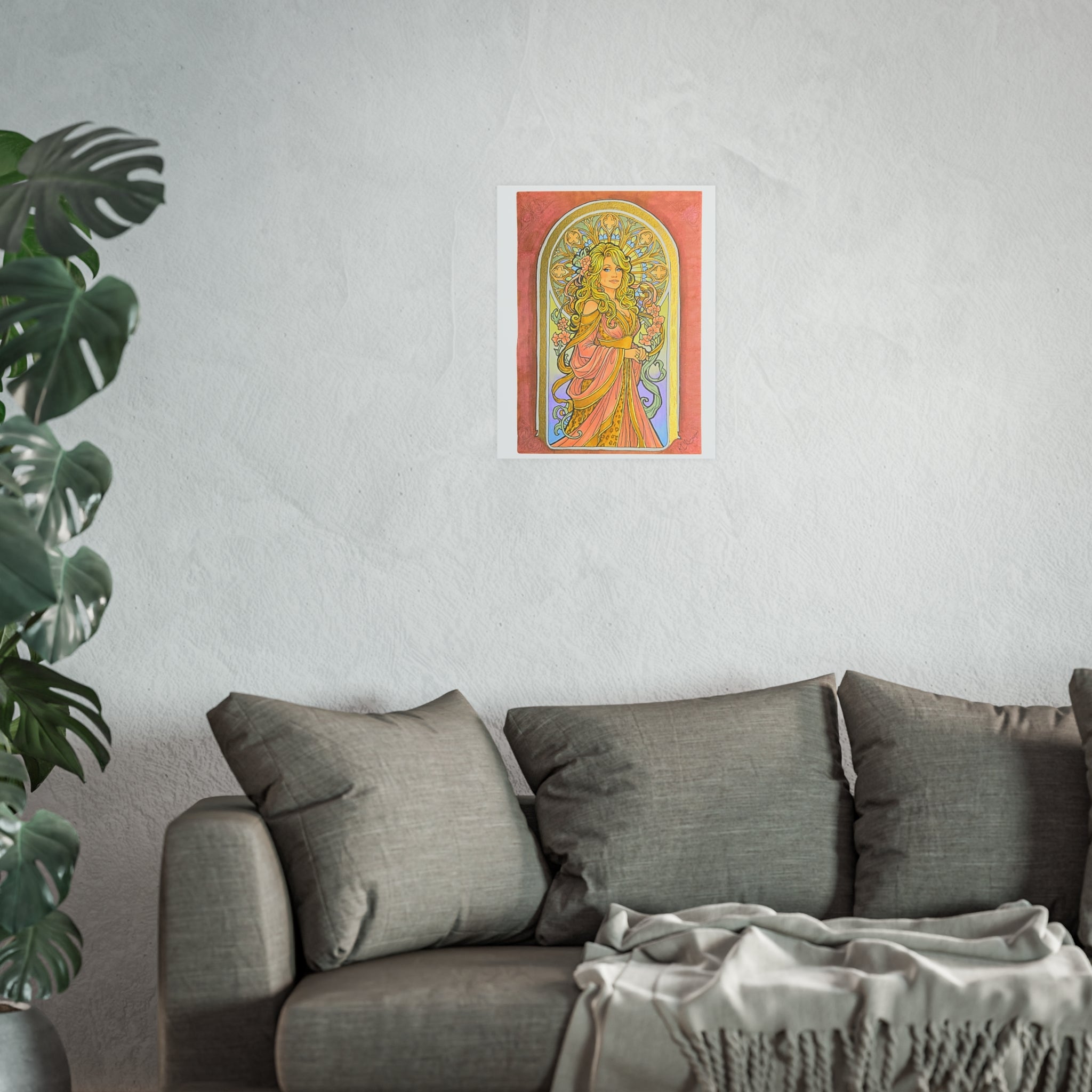 Art Nouveau Goddess Poster — Satin & Archival Matte Prints