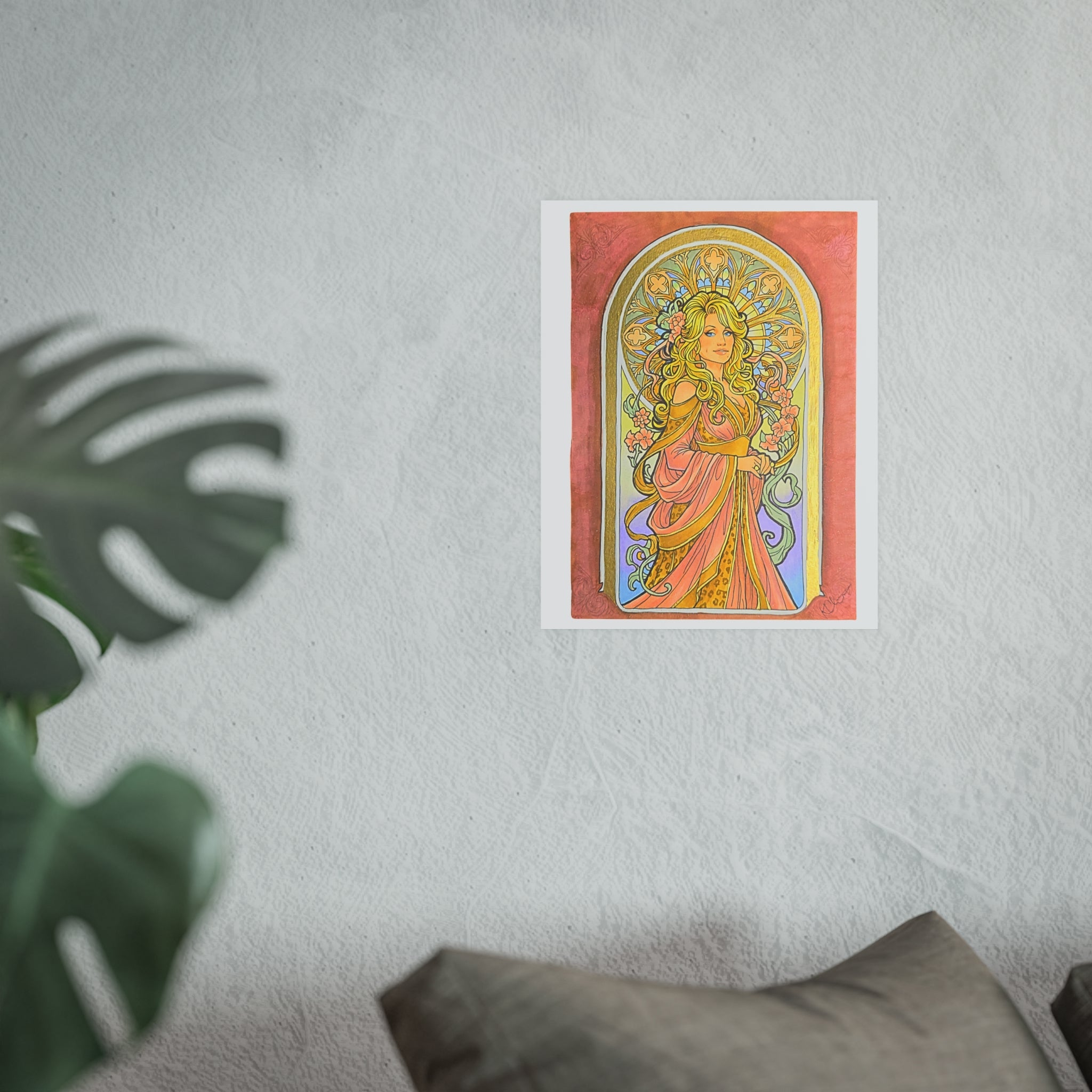 Art Nouveau Goddess Poster — Satin & Archival Matte Prints