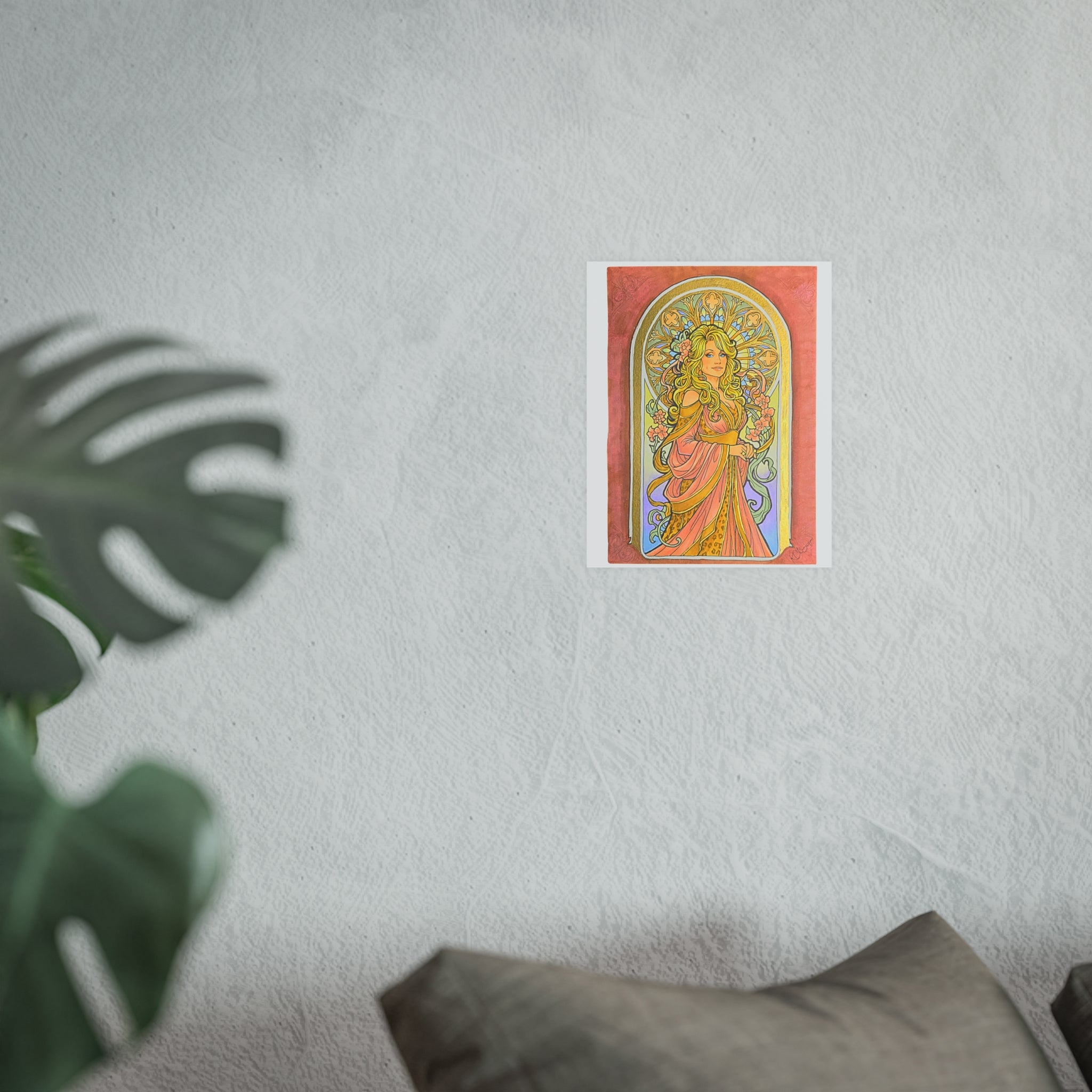 Art Nouveau Goddess Poster — Satin & Archival Matte Prints